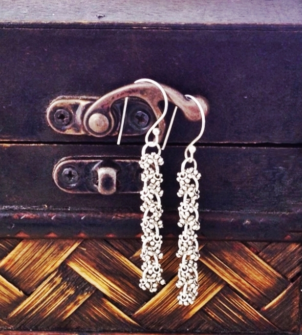 SILVER BALI EARRINGS