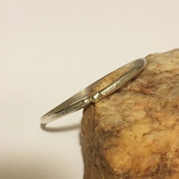 Heavy gauge sterling silver bangle